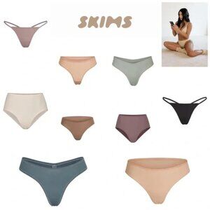 SKIMS Bundle Five items  Panties,Bralette,  & Low waist Thong Shape Wear XXSmall
